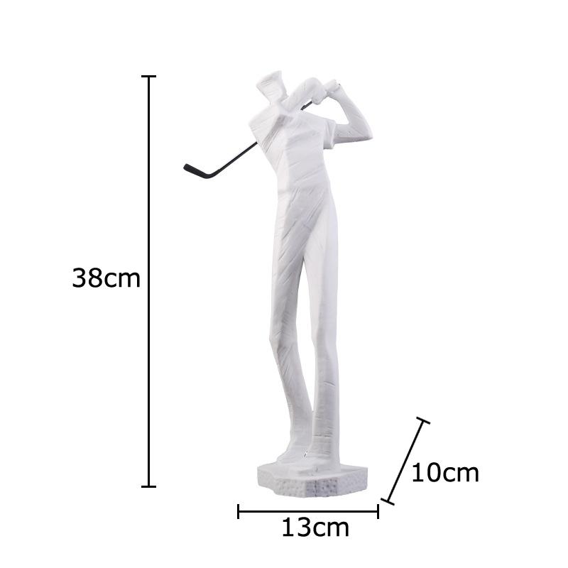 

Minimalism Golfer Figures Statue Desk Decoration Ornaments Creative Golfer Character Resins Sculpture Room Aesthetic Decor