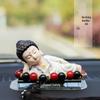Maitreya Buddha Car Ornament: Creative Center Console Decoration for Safety and Style.