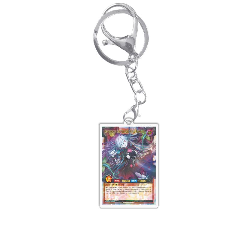 Keychains for Yugioh Rush Duel Rd Princess Cosmos Deathtacle Acrylic Pendant Backpack Ornament Decoration Anime Game Fans Gift