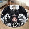 Spyxfamily Round Area Rug Carpet Rug For Living Room Bedroom Sofa Playroom Decor Nonslip Floor Mat