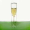 2/4/6 Pcs Double Wall Champagne Flutes Mouth-Blown Reusable Glass Best Gift For Parties Weddings Celebrations