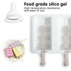 Silicone Ice Lolly Stencils Reusable Popsicle Stencil BPA Free For DIY Ice Cream