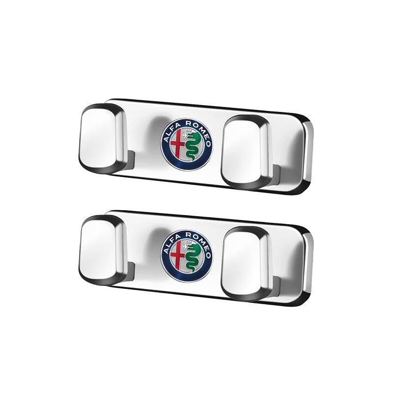 EOMY5 Zinc alloy Car Hook Randomly Pasted Storage Bracket For Alfa Romeo Giulietta Mito 159 Giulia Stelvio 156 147 Tonale Brera Disco