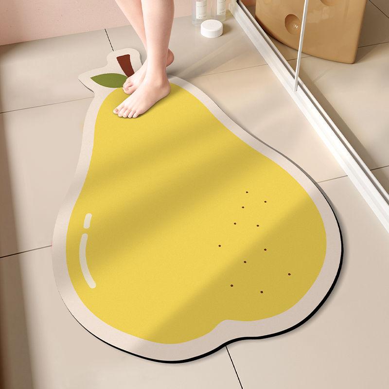 Bathroom Floor Mat Soft Diatom Mud Absorbent Mat Toilet Door Non-slip Mat Household Toilet Quick Drying Foot Mat Carpet