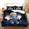 Cute Little Elephant 3D Printed Duvet Cover Set, Microfiber Bedding Set Cover Pillowcasefor Zipper Closure Adults Kids Double