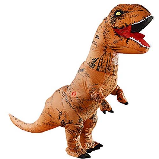 Dinosaur Cosplay Tyrannosaurus Rex Adult Performance Inflatable Fun Toy [fun costumes] Costume, Costume, Prop, Costume, (Kids, Green)
