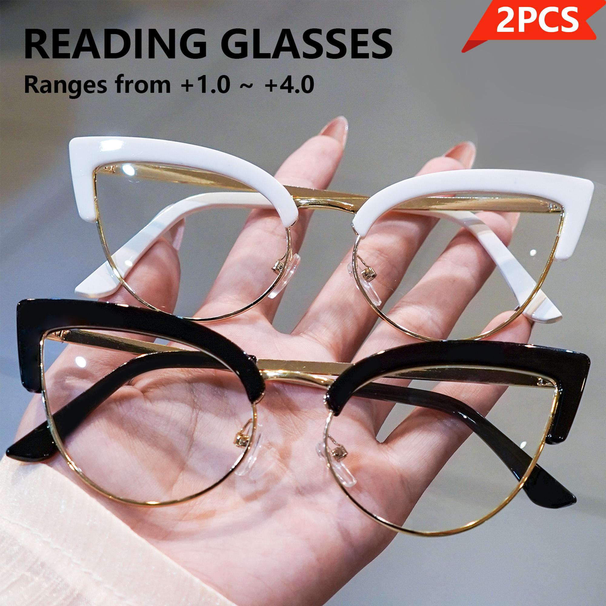 

2Pcs Minimalist Cat Eye Glasses For Women Men Computer Eyewear Suitable For All Kinds Of Faces 1.0