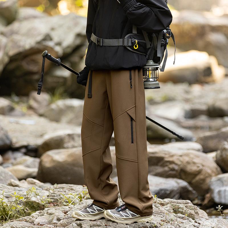 Men's 2025 Fleece-Lined Waterproof Outdoor Pants