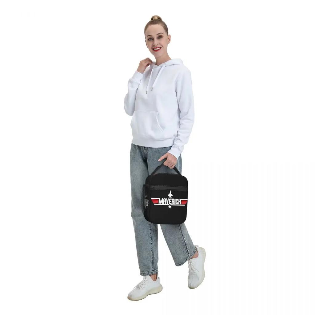 Borsa Termica Pranzo Personalizzata Top Gun Maverick Donna Borsa Frigo Termoisolata Pranzo per Bambini Scuola
