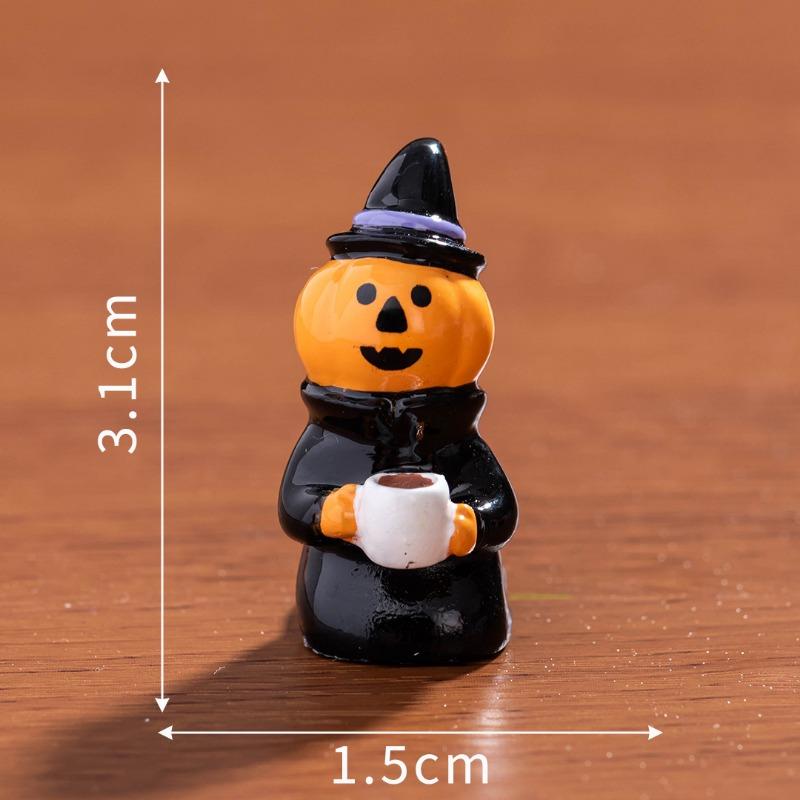 Micro Landscape Halloween Vampire Pumpkin Ghost Resurrection Ghost Festival Horror Resin Ornament Home Tabletop Ornament