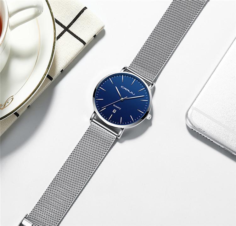 CRRJU 2270 Herrenuhr mit lässiger Persönlichkeit - Beliebte Modeuhr für Studenten