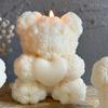 3D Bear Hug Love Silicone Candle Molds Cute Bear Pet Resin Mold for DIY Handmade Soap Home Decor Creative Gift Idea