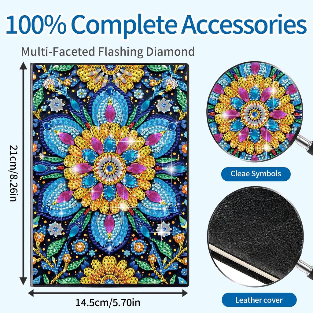 DIY Diamond Painting Business Notebook – Creative Dot Drill Writing Book for Kids