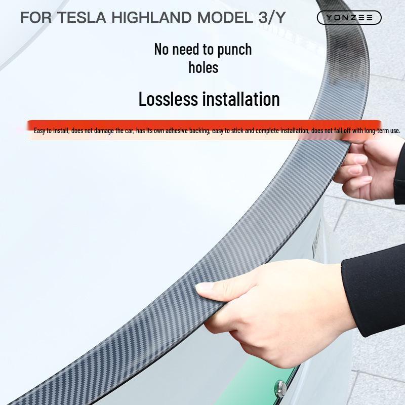 Tesla Model 3/Y Rear High-Performance Spoiler - Exterior Modification Accessory