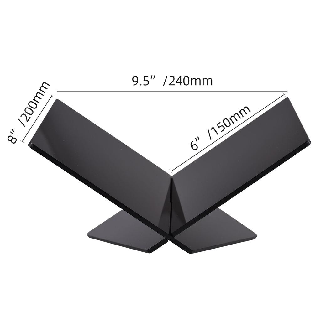 Akrylowy stojak na książki z półką w kształcie litery X Stojak na książki do książek kucharskich Przepisy Menu Czasopisma Storybook