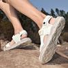 Sommer Herren Leder Strandsandalen Hohle Zehenkappe Outdoor Sportschuhe Handgefertigte Mesh Schuhe