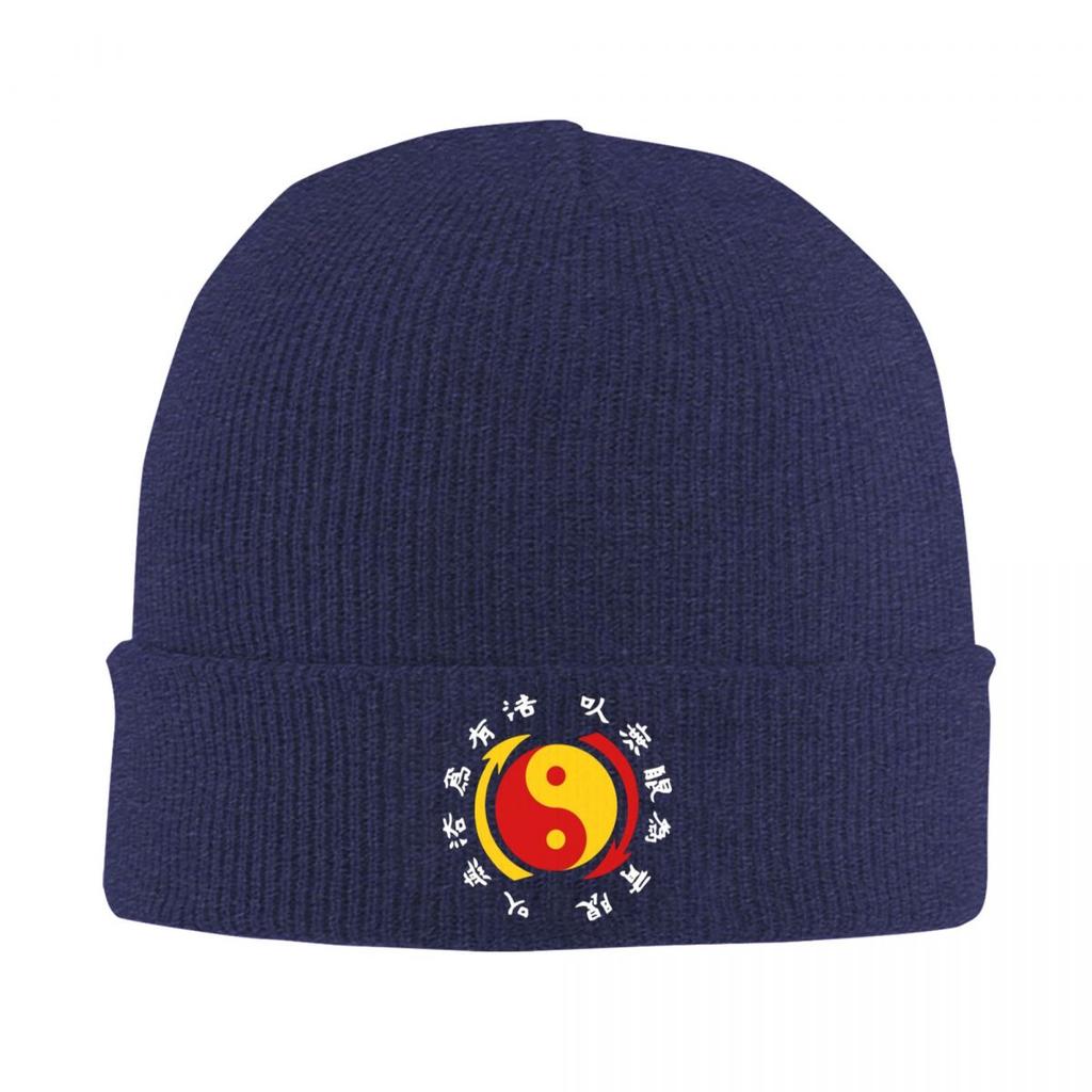 JKD Jeet Kune Do Logo Warm Knitted Cap Winter Knit Bonnet Hat Skullies Beanies Hip Hop Caps for Unisex