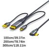 Кабель USB C до 4K@60Hz з підтримкою функції дотику Для мобільних екранів Nreal Xreal L, VR-окулярів, ігрових систем