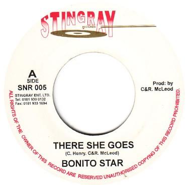 

7inch Record BONITO STAR There She Goes SNR005 Stingray Record UK Reggae Ska Dub Used