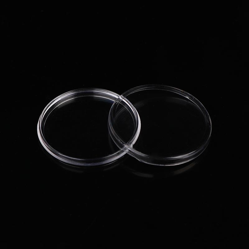20Pcs 48Mm Commemorative Coin Storage Box With Inner Pad Protection Coinning Suitable Transparent Portable Round Storage Boxes