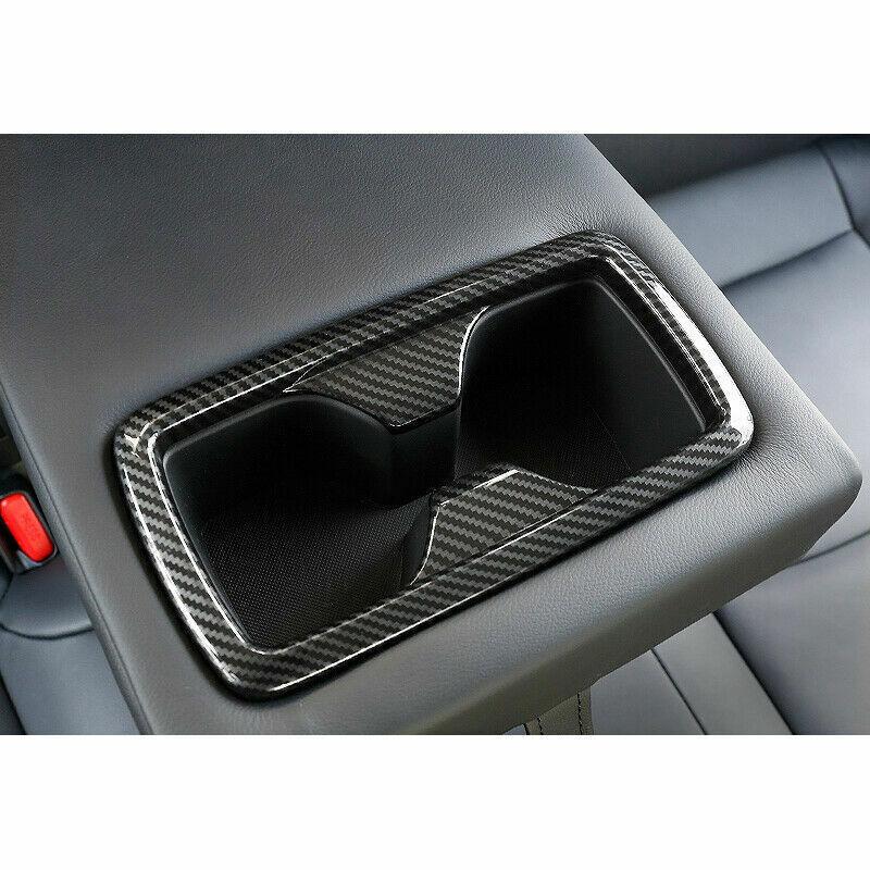 For Toyota RAV4 RAV-4 - Carbon Rea Fiber Water Cup Holder Cover Trim