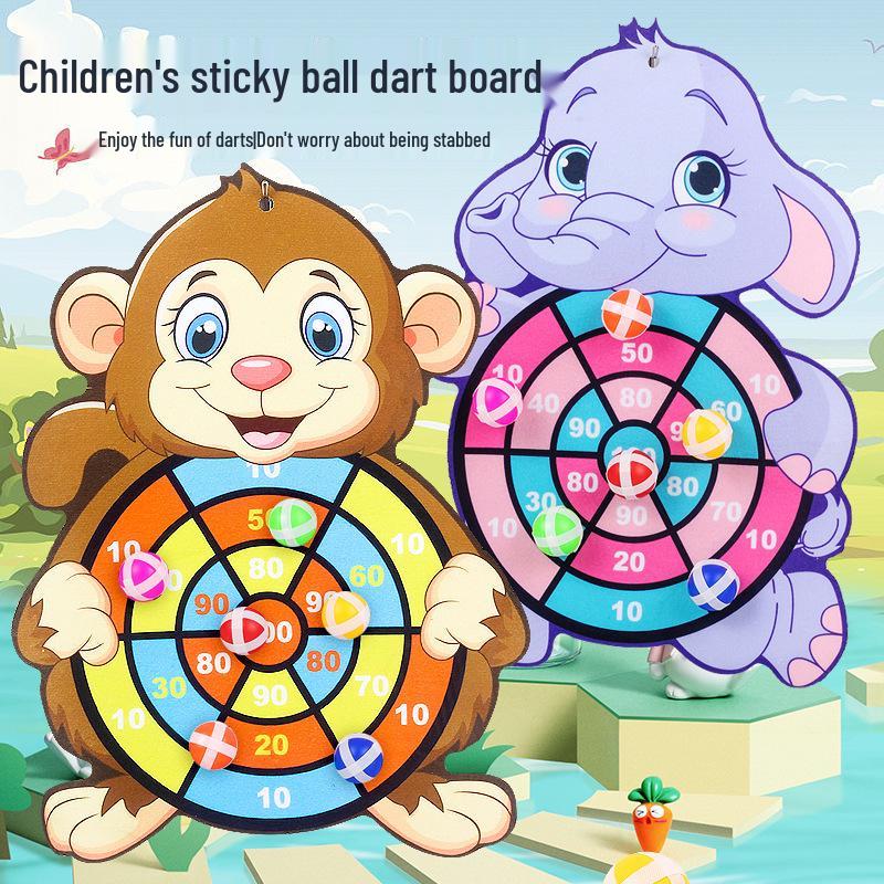 Interactive Kids' Sticky Ball Dart Board for Indoor & Outdoor Play