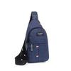 Men's Fashion Canvas Waterproof Chest Bag, Multifunctional Sling Crossbody Bag For Outdoor Sports Travel Hiking Camping