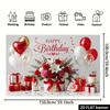 1Pcs Red White Golden Balloons Cake Gifts Decoration Background Birthday Backdrop Decorations For Photo Studio Booth Party