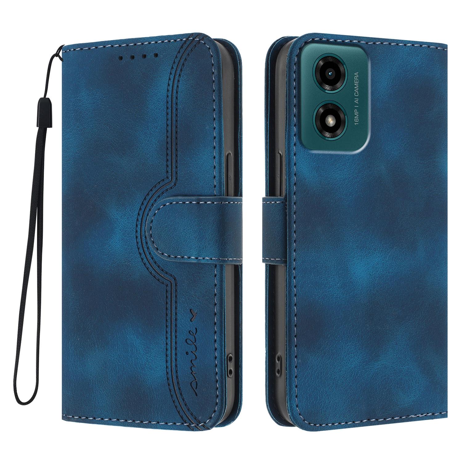 

For Motorola Moto G04s 4G/Motorola Moto G04 4G/Motorola Moto G24 5G/Motorola Moto G24 4G/Motorola Moto E14 4G Leather Case Royal Blue