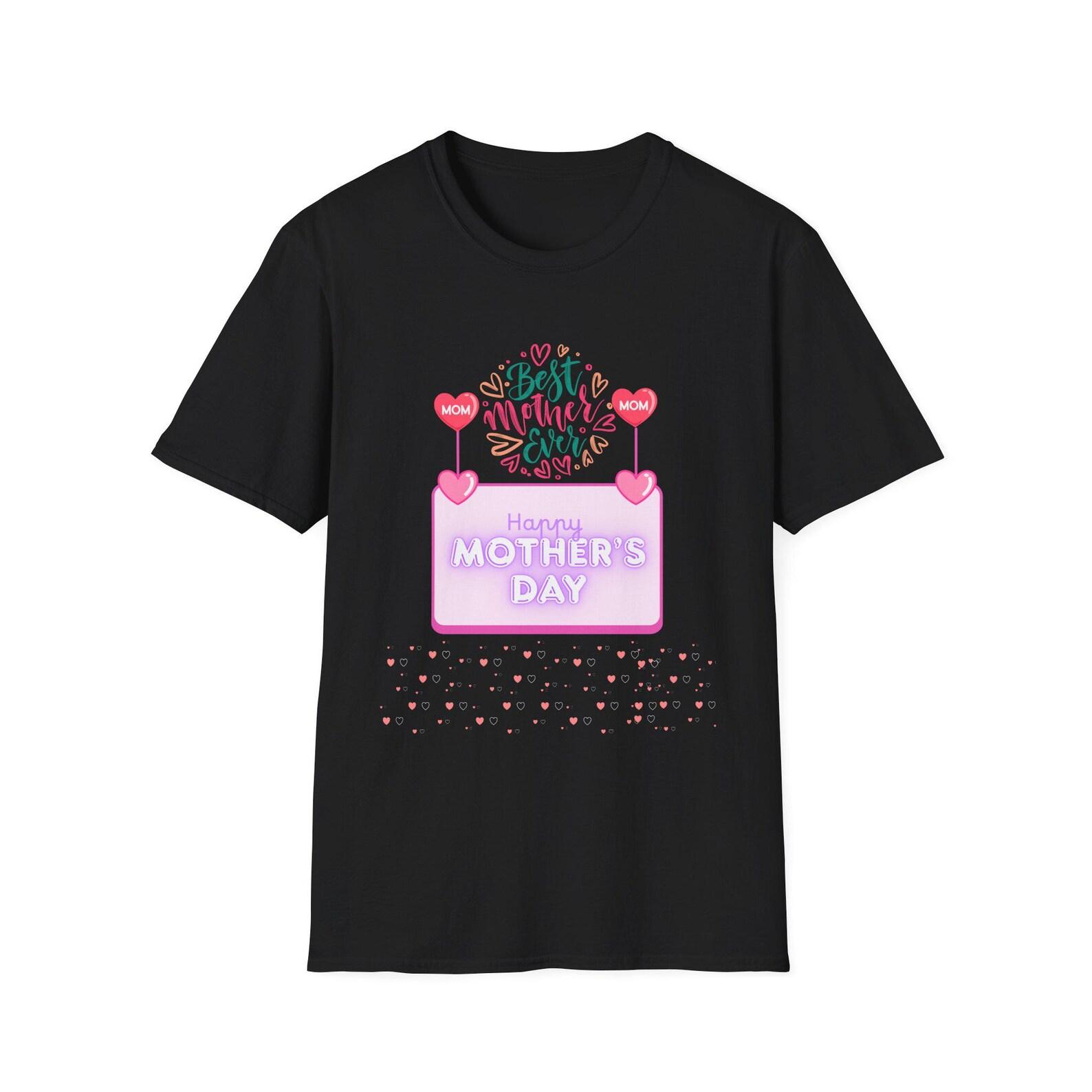 Floral Heart Mother s Day T-Shirt | Mom Gift, Pastel Typography 2XL