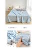 Class A Ice Silk Cooling Summer Quilt - Solid Color, Machine Washable, Thin Gift Quilt for Single and Double Beds