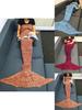 Mermaid Tail Knit Blanket With Lightweight Acrylic For Gift And Relaxation Use