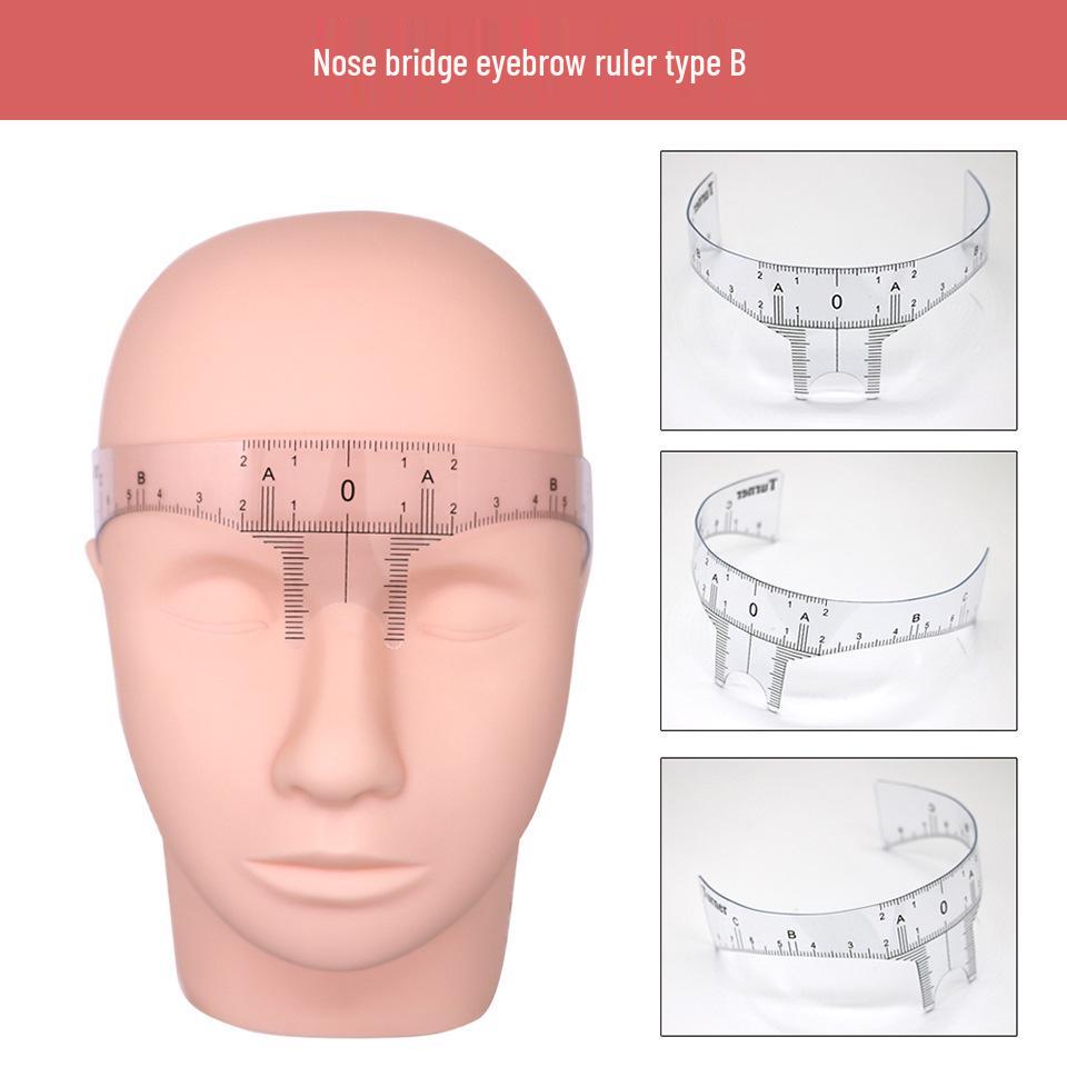 Precision Eyebrow & Nose Positioning Ruler for Symmetrical Makeup