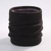 Winter Knitted Neck Cover Outdoor Warm Neck Cover Solid Color Men's and Women's Double-layer Pullover and Velvet Scarf