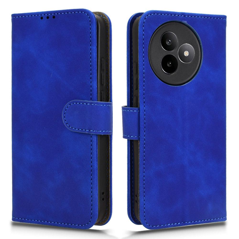 

For Xiaomi Redmi K80 Ultra 5G Leather Case Skin Feel Anti Drop Wallet Flip Phone Cover Blue