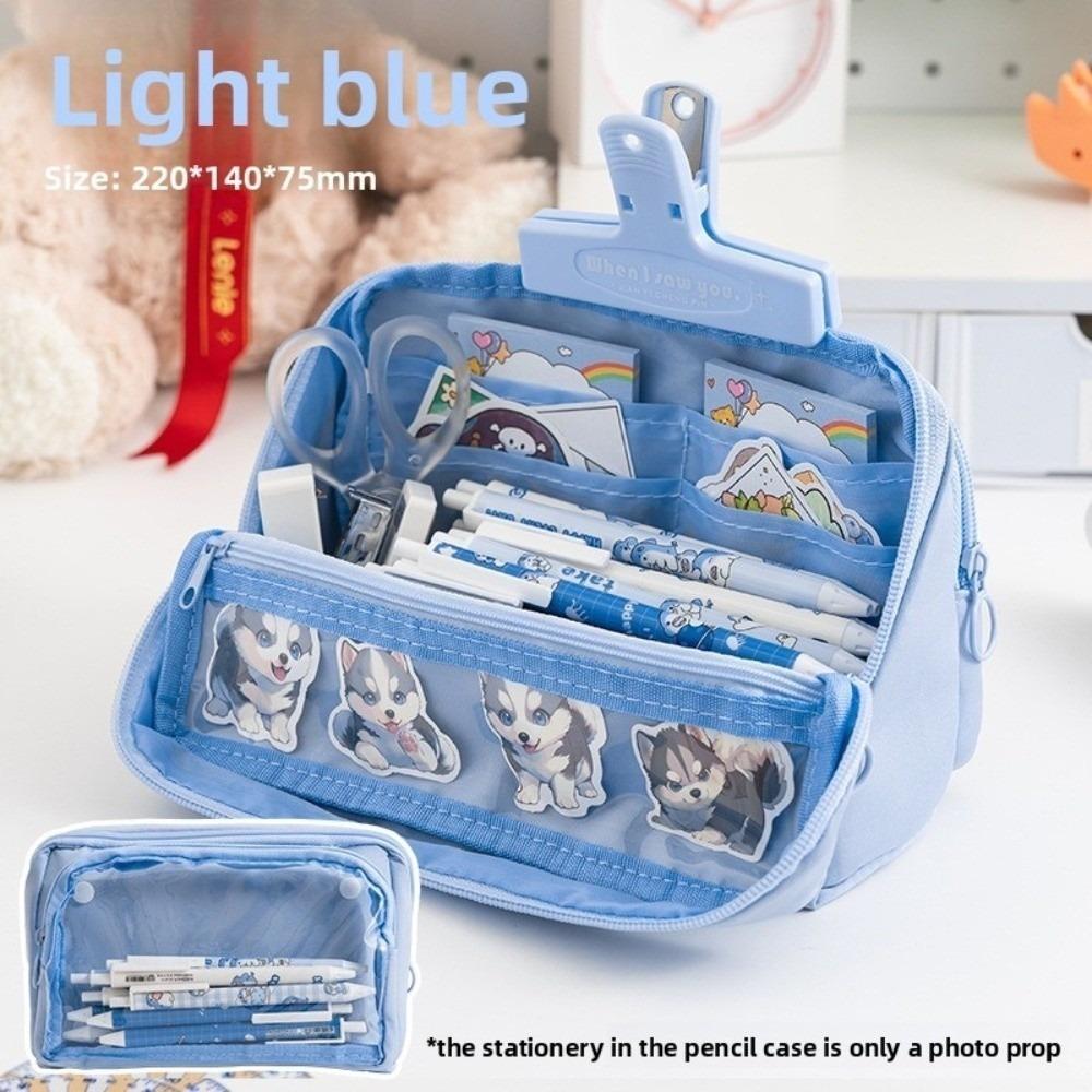 

Nine Layer Pen Bag Detachable Pocket Partition Pencil Case Durable Multi-functional Pen Box For Office School Supplies
