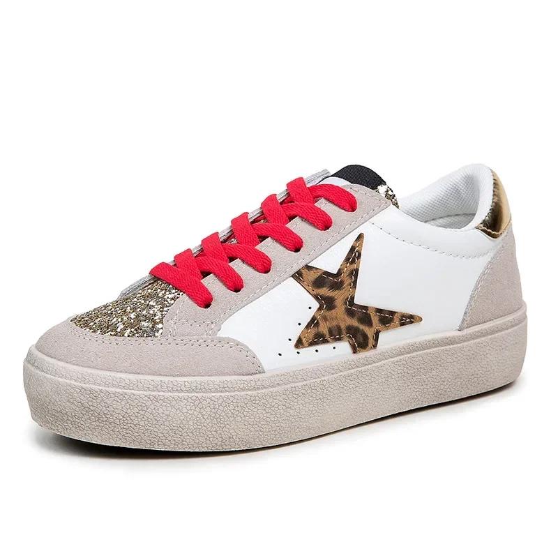 High Quality Women's Casual Shoes, Autumn New Lightweight and Non Slip Soft Sole Thick Sole Fashionable Hollow White Flat Shoes