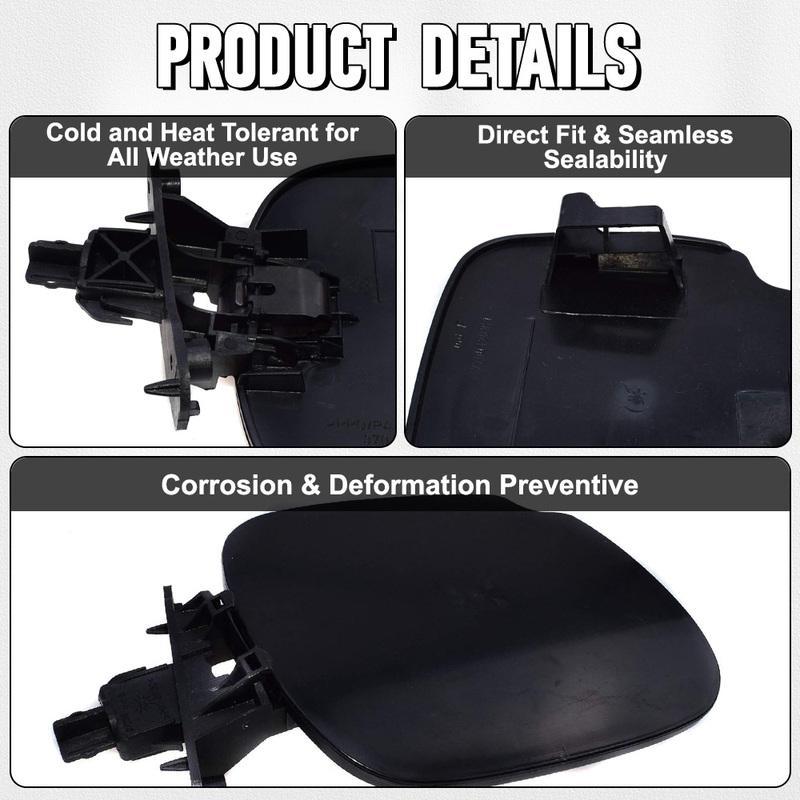 Tankdeckel Klappe Scharnier Dichtung Unlackiert Schwarz für Renault Scenic 1999 2000 2001 2002 2003 7700428371 7700838514