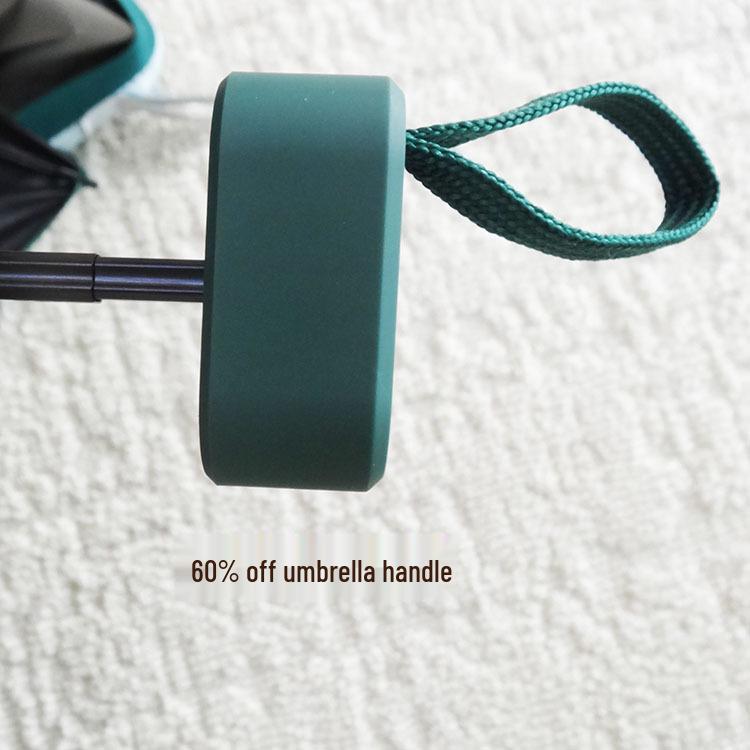 Custom Logo Mini Pocket Umbrella with UV Protection and Black Glue Six-Fold Design