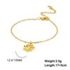Lucktune Lotus Flower Charms Bracelets Stainless Steel Buddhism Gold Color Chain Bracelet for Women Fashion Boho Jewelry Gift