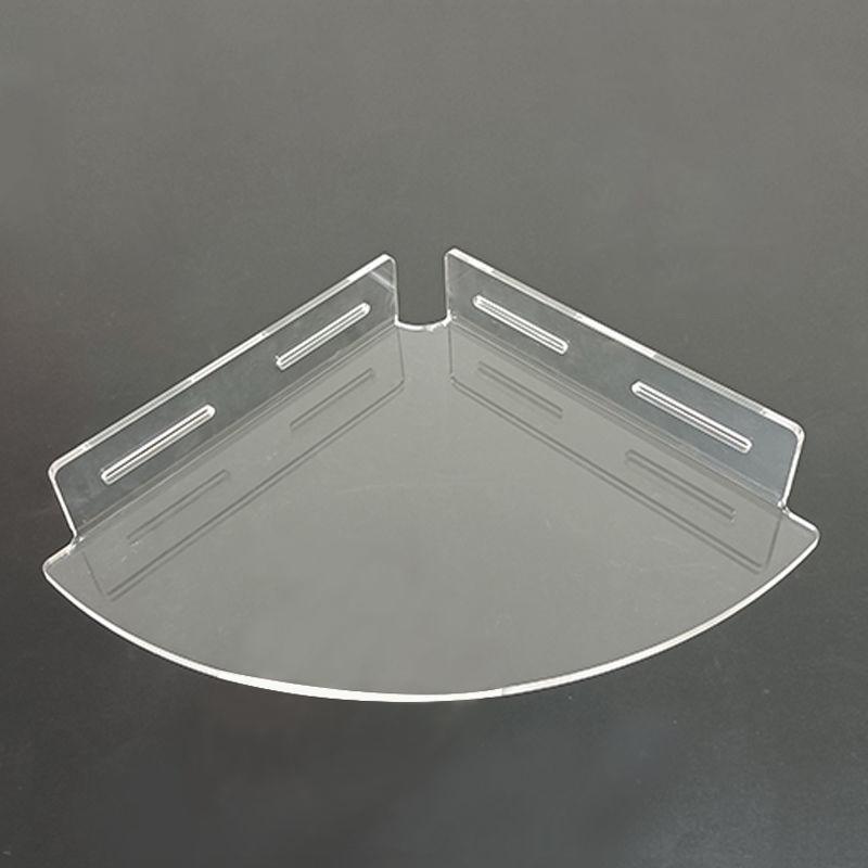 

Acrylic Corner Shower Caddy Shelf,Adhesive Wall Mounted Bathroom Shower Shelf Organizer for Inside Shower & Kitchen Storage