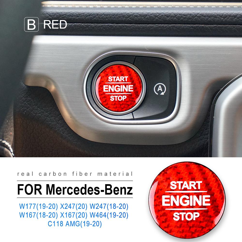 

Carbon Fiber Engine Start Button Sticker for Mercedes Benz W177 GLB X247 W247 GLE W167 GLS X167 W464 CLA C118 AMG Accessories