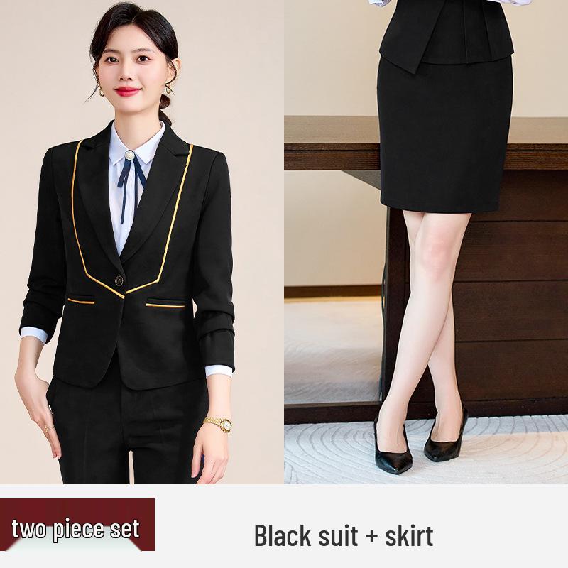 Spring 2024 Women's Professional Suit: Elegant Work Uniform for Jewelry Stores & Beauty Salons