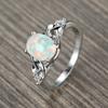 wih new goose egg white women's creative opal popular jewelry women's accessories ring