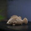 Purple Clay Shark Grouper Tea Pet Aesthetic Fish Tank Landscaping Tea Figurine Play Toys Tea Zisha Statue Ornaments Tea Items