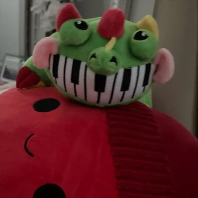 Nowa Poppyed Pianosaurus Kreskówkowa Pluszowa Lalka Anime Gra Koszmar Pluszak Wypchana Lalka Poduszka Ozdoba Zabawka Prezent Urodzinowy dla Dzieci