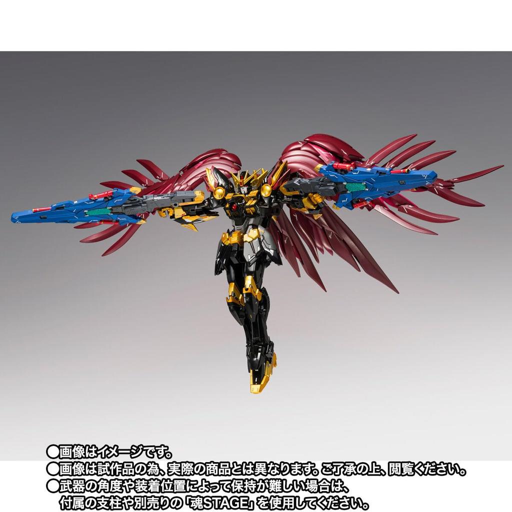 GUNDAM FIX FIGURATION METAL COMPOSITE Wing Gundam Zero Rebellion ABS PVC Diecast 180mm Figure & & Approx. Pre-painted