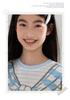 Girls' Fun Print Striped Lyocell Cardigan - Lightweight, Ice-Fresh, Loose Fit, Long Sleeve