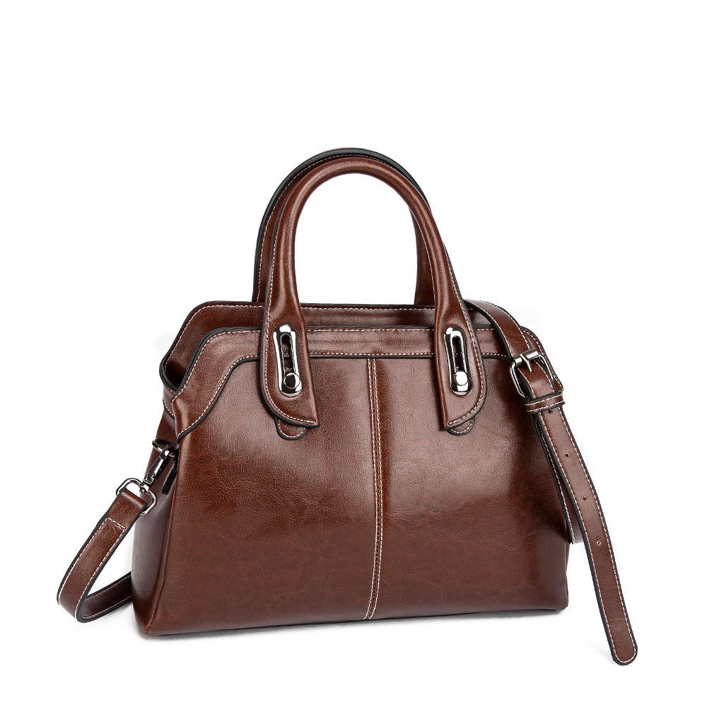 2024 Women's Genuine Leather Shoulder & Crossbody Handbag - Korean Style, Versatile Cowhide
