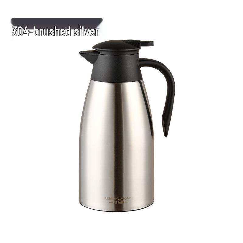 

European Style Double Layer Stainless Steel Thermos - 304 Insulated, Portable, Large Capacity Hot Water Pot 1.6L Vacuum Insulated 36H